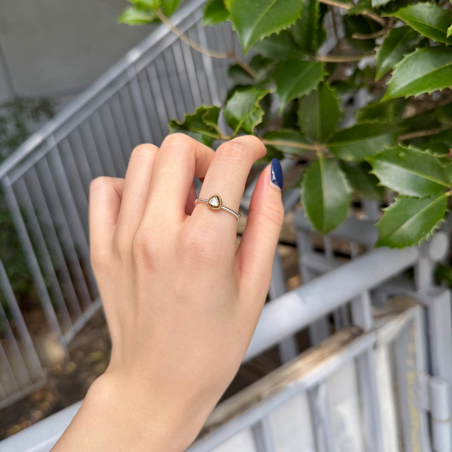 Silver925×Brass petit ring 1