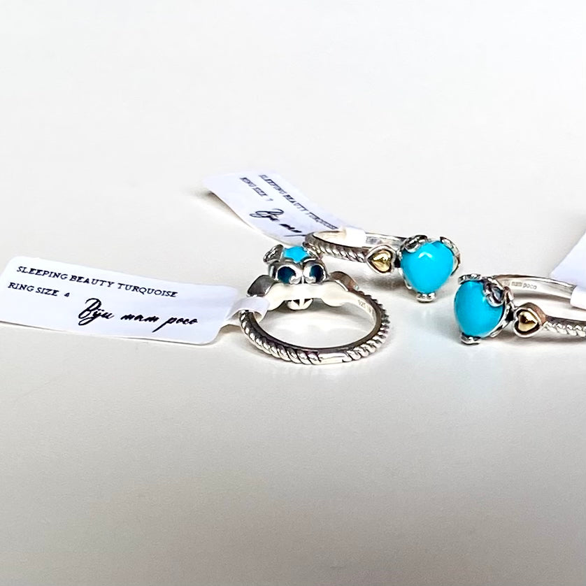 【poco】Turquoise design ring 3