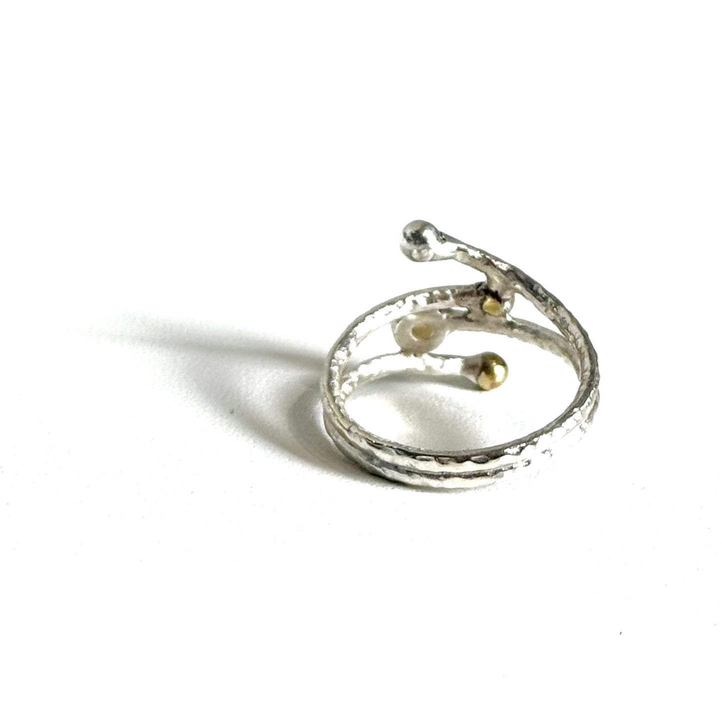 Silver925×Brass design ring 13