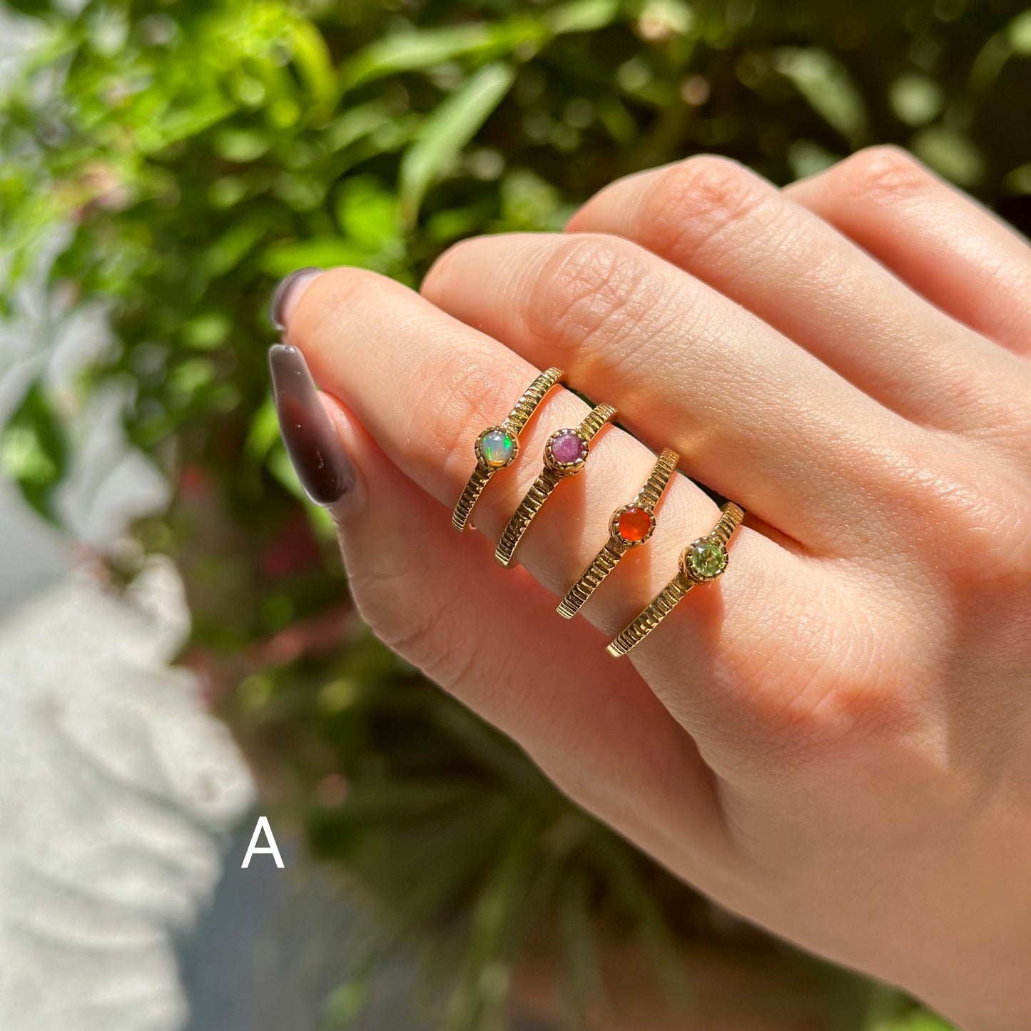 Brass petit ring 13