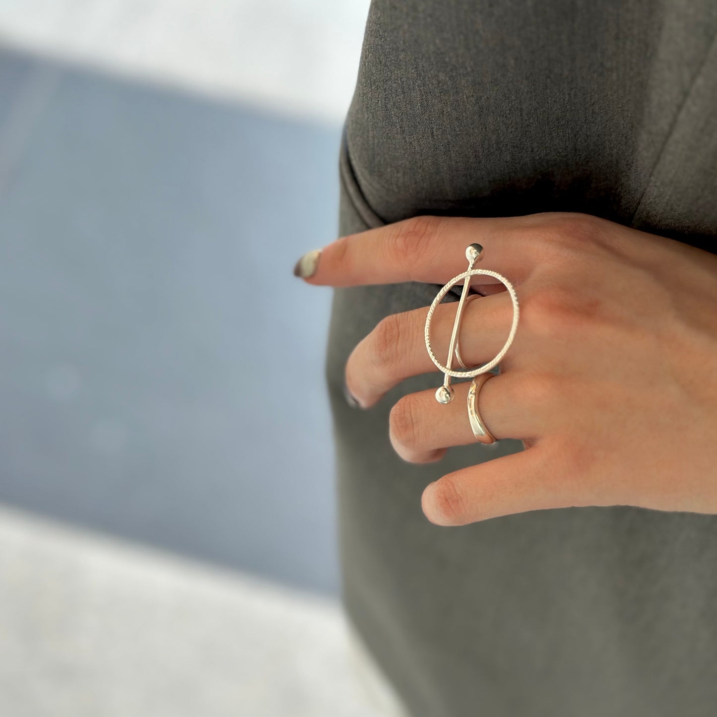 Silver925 plain ring 83