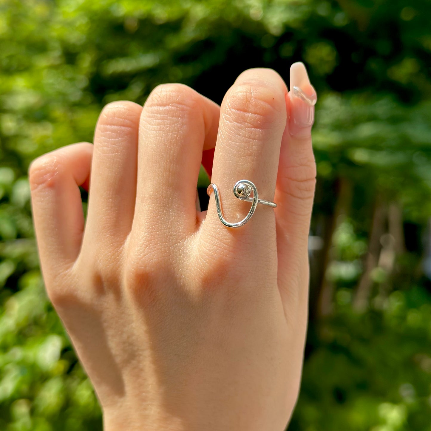 Silver925 plain ring 72