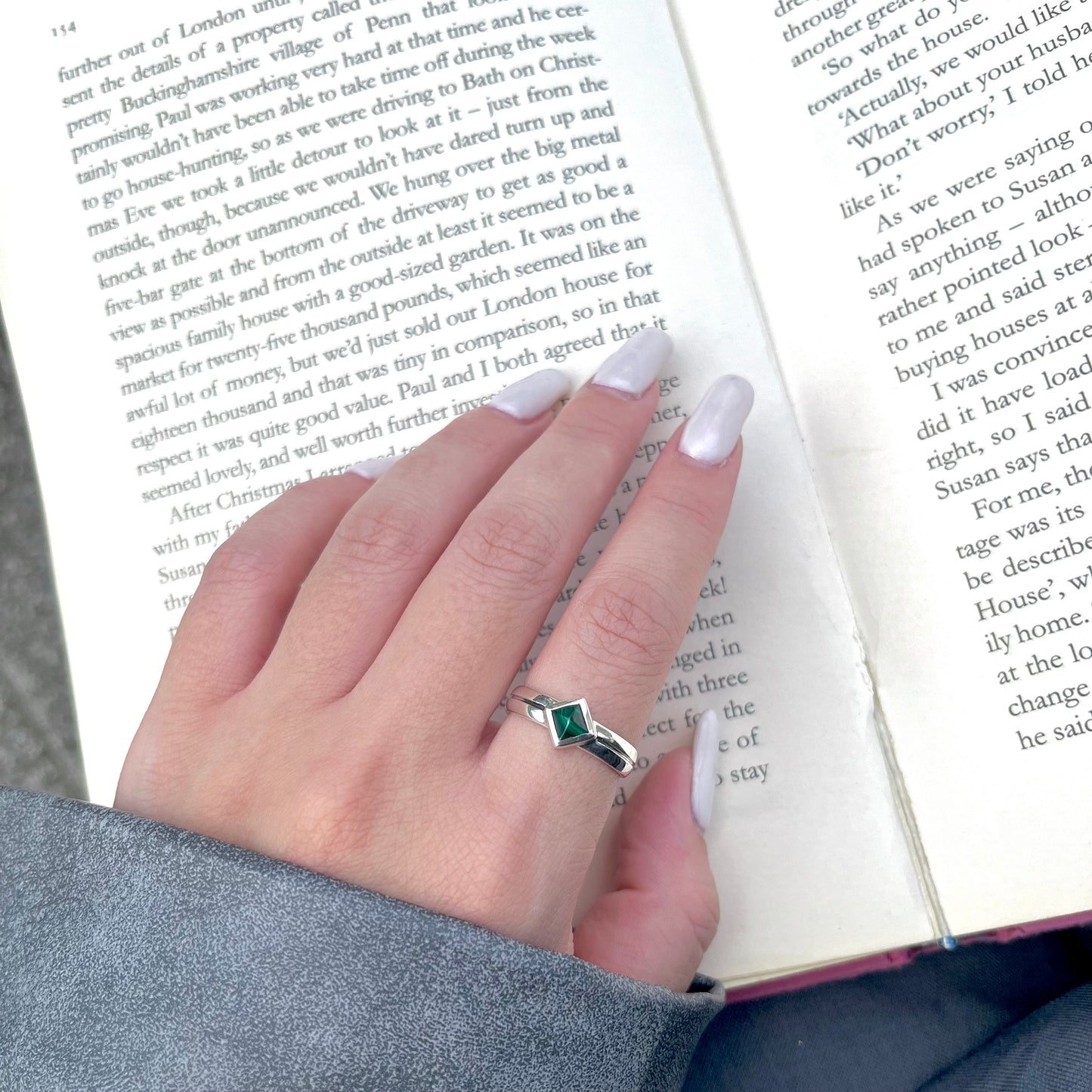 Silver925 design ring 55