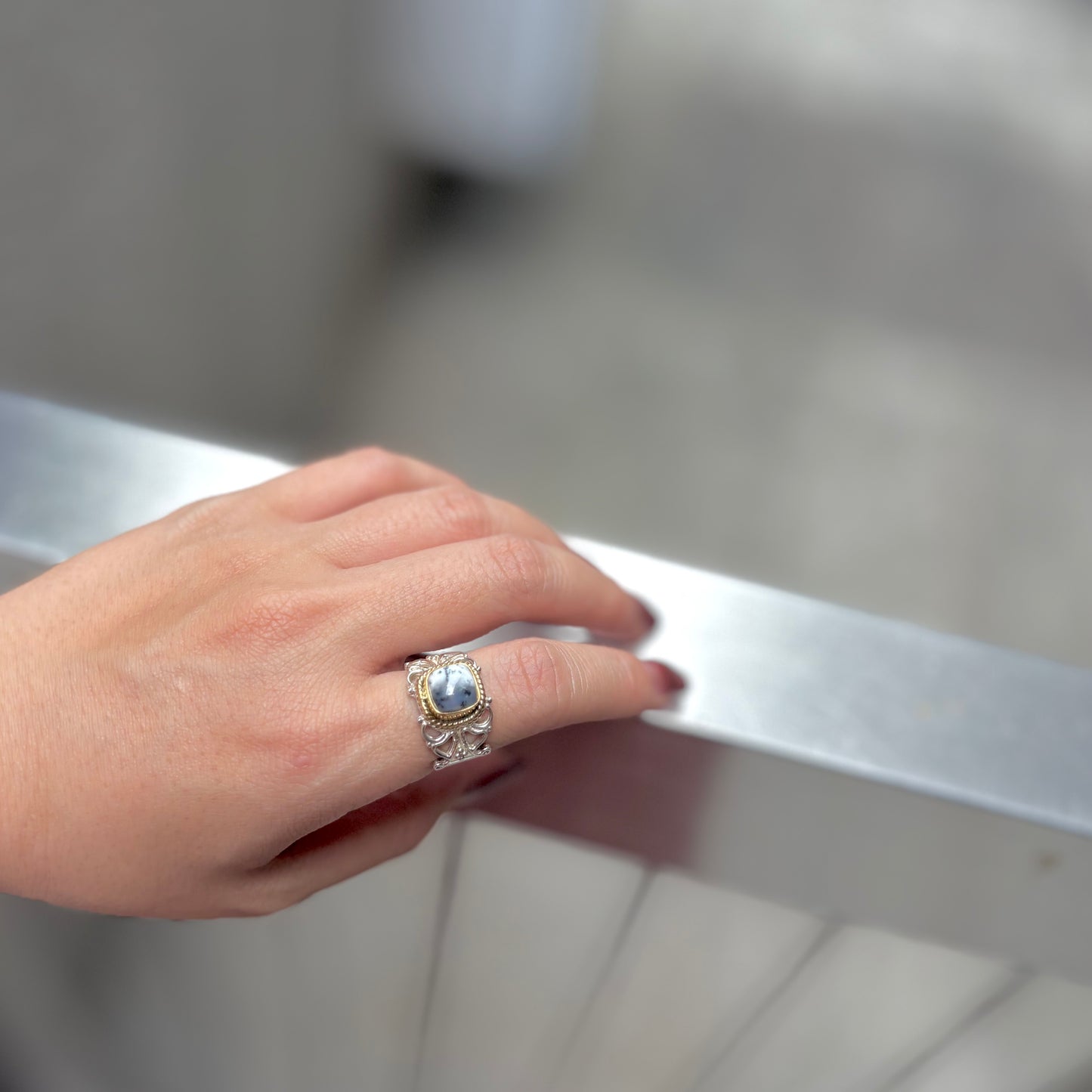Connect ring〈 Black & White 〉