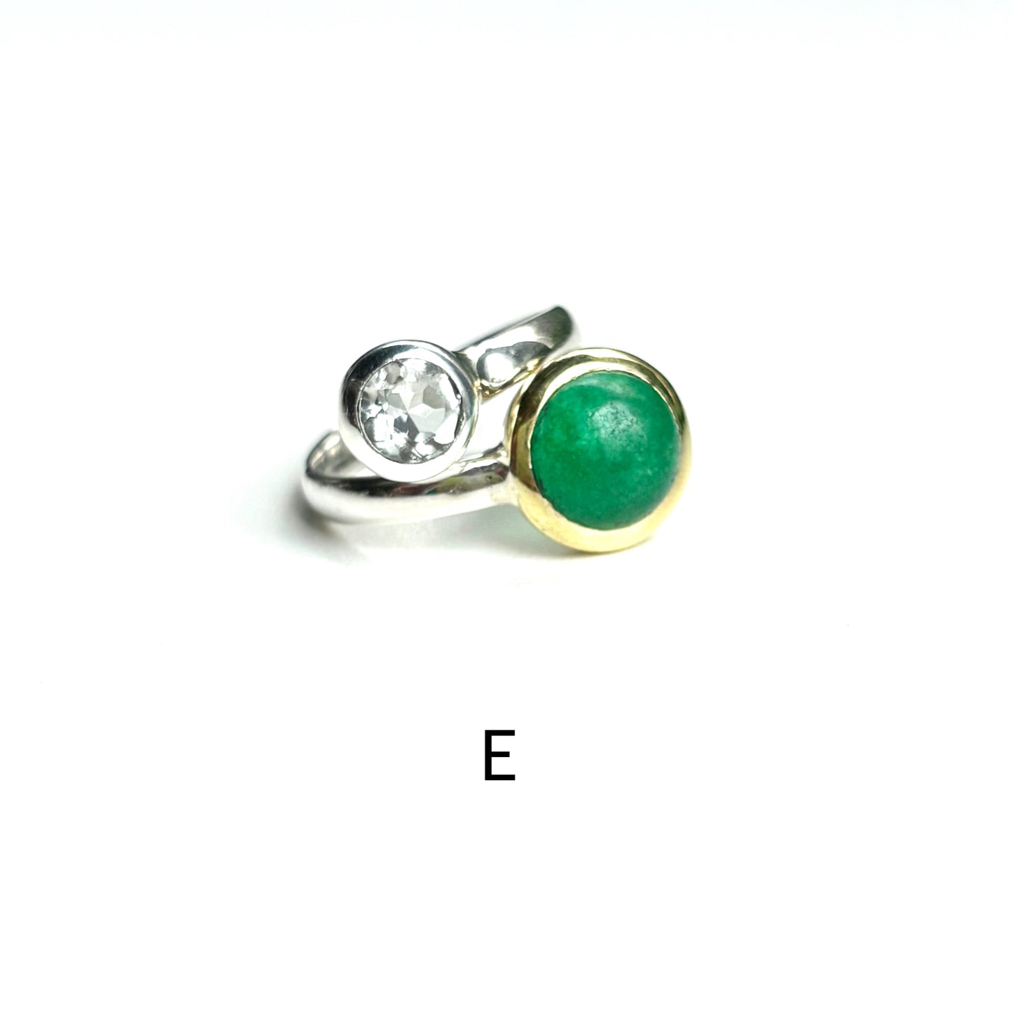 Silver925 2stone ring 9