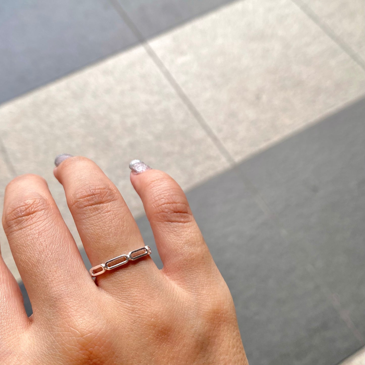 Silver925 plain ring 75