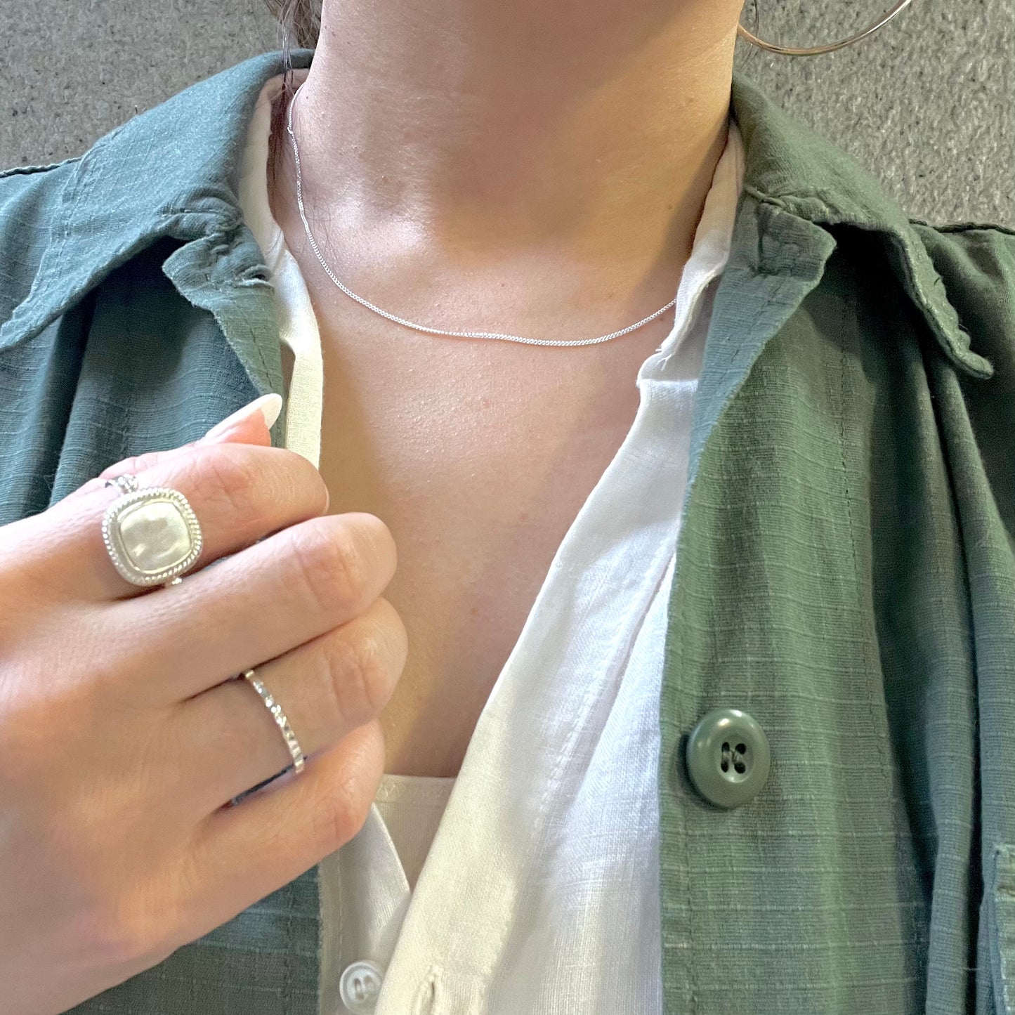 Silver925 chain necklace 1