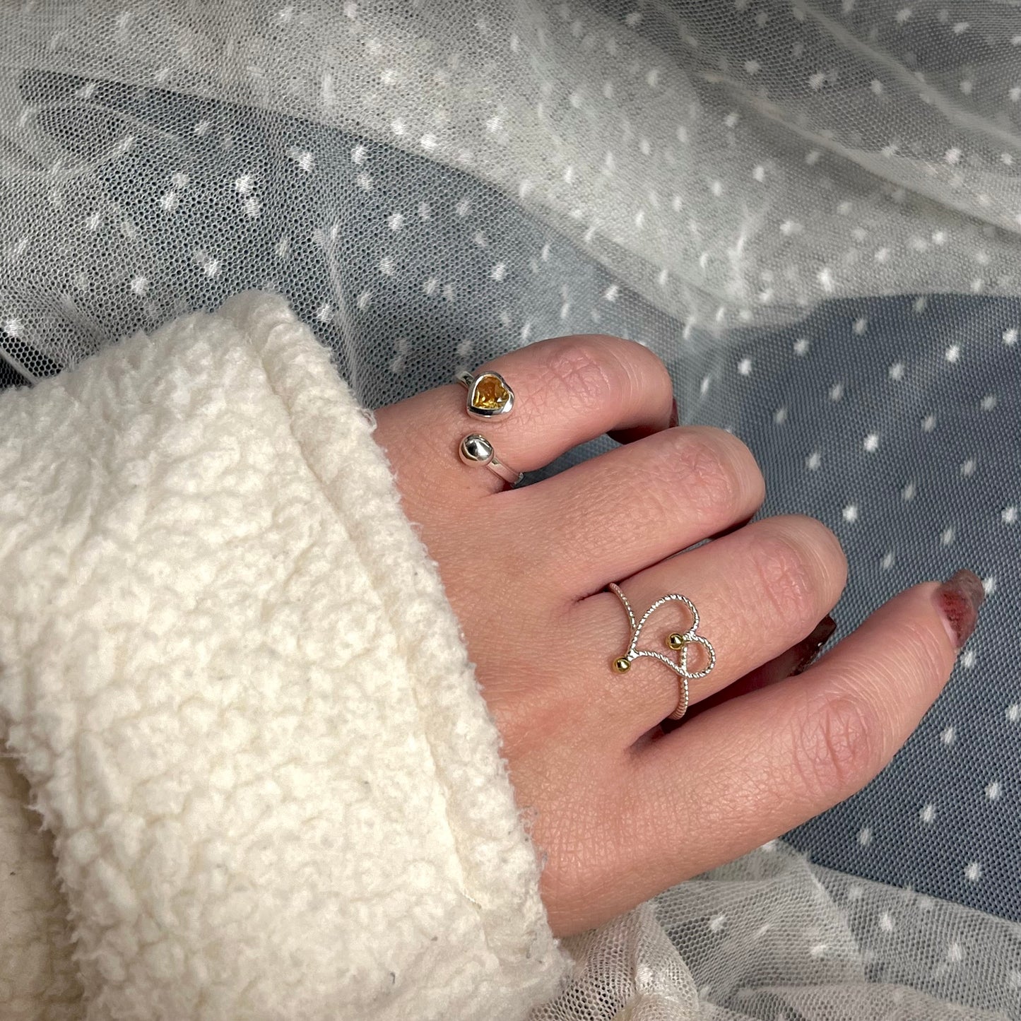 Heart fork ring 1