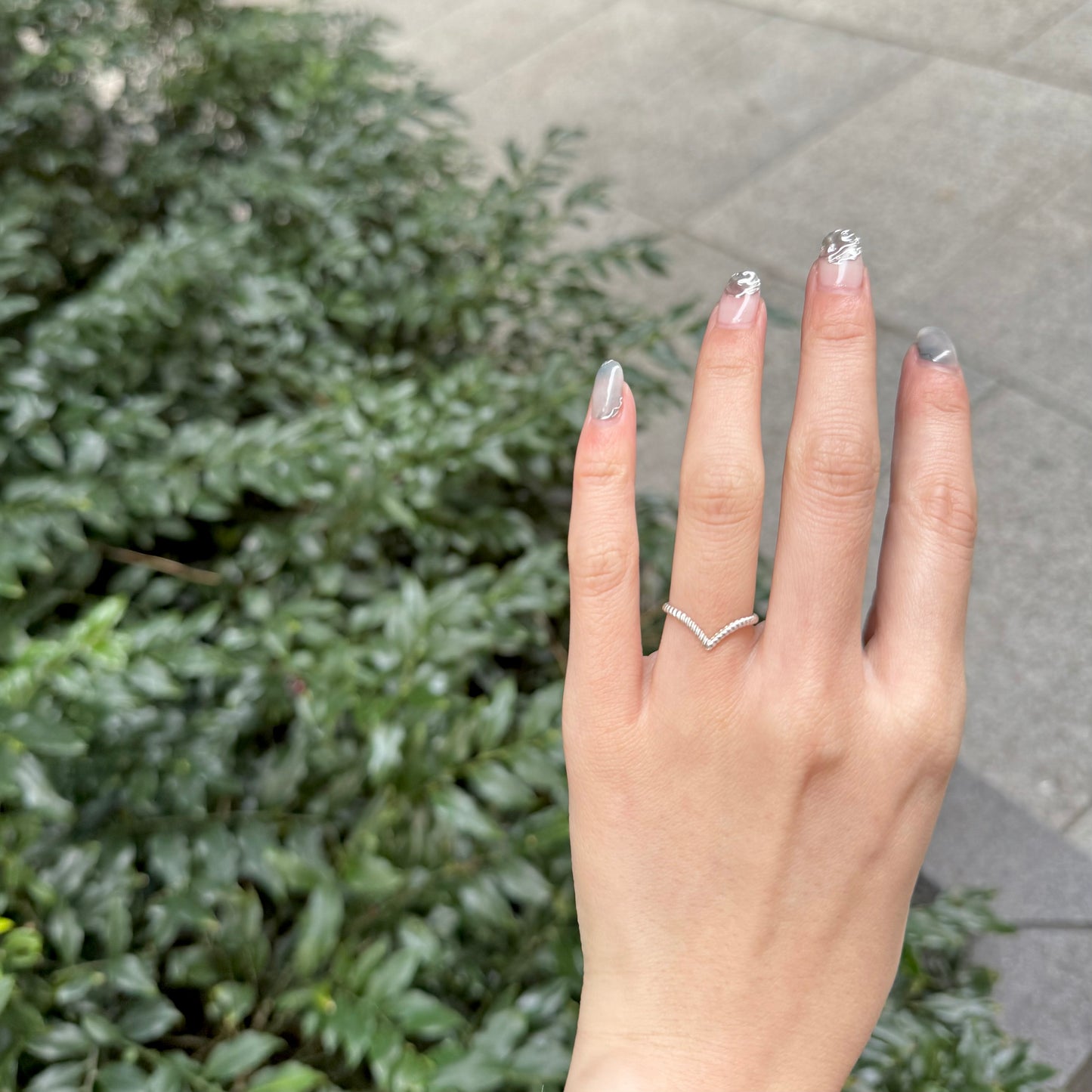 Silver925 plain ring 108