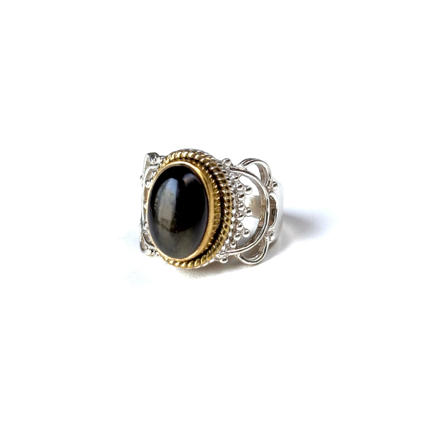 Connect ring〈 Black & Gold 〉