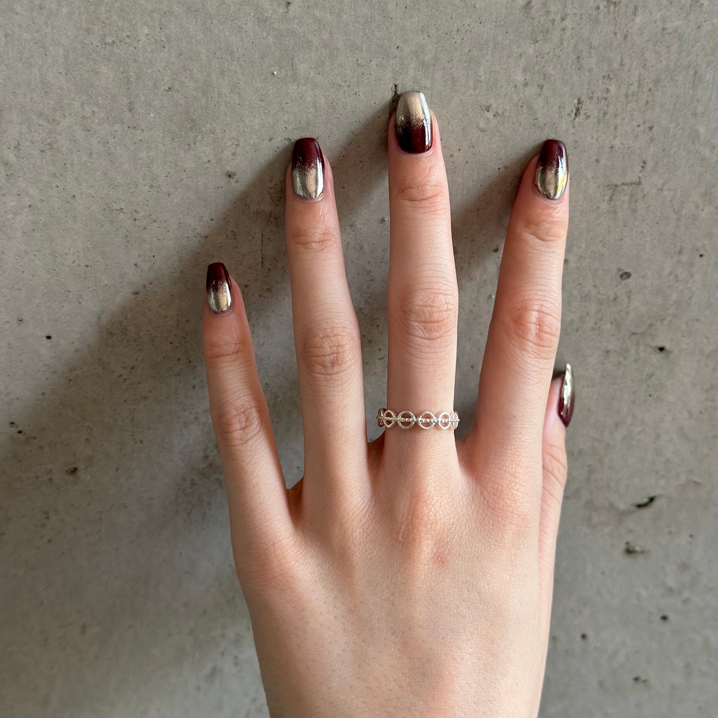 Silver925 plain ring 78