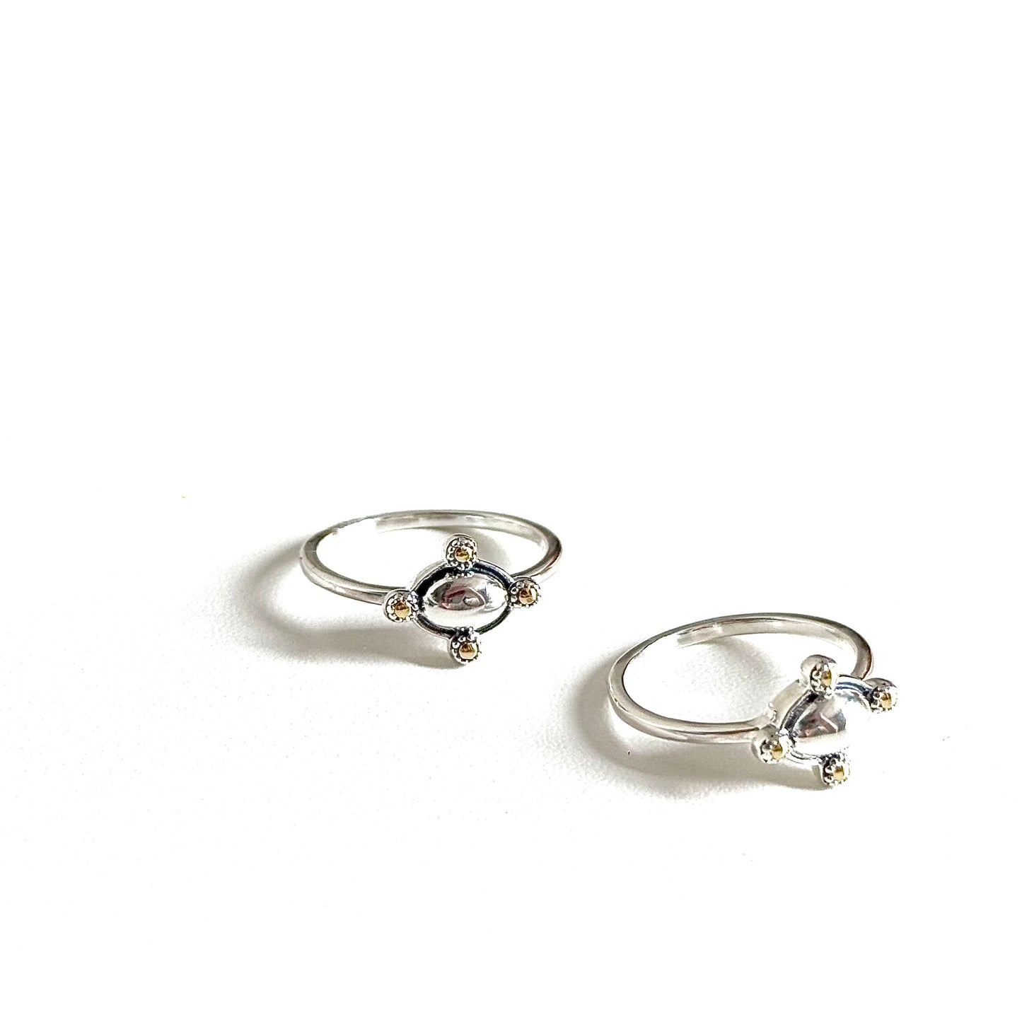 【Biju mam poco】Silver925×18k plain ring