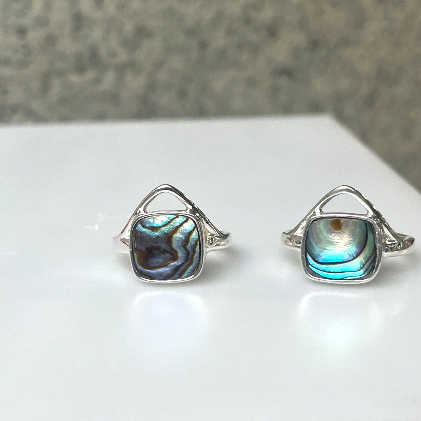 Abalone shell ring 3