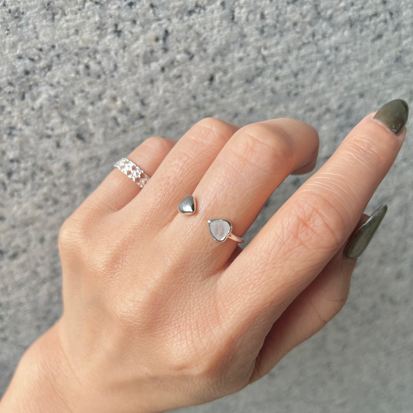 Heart fork ring 3