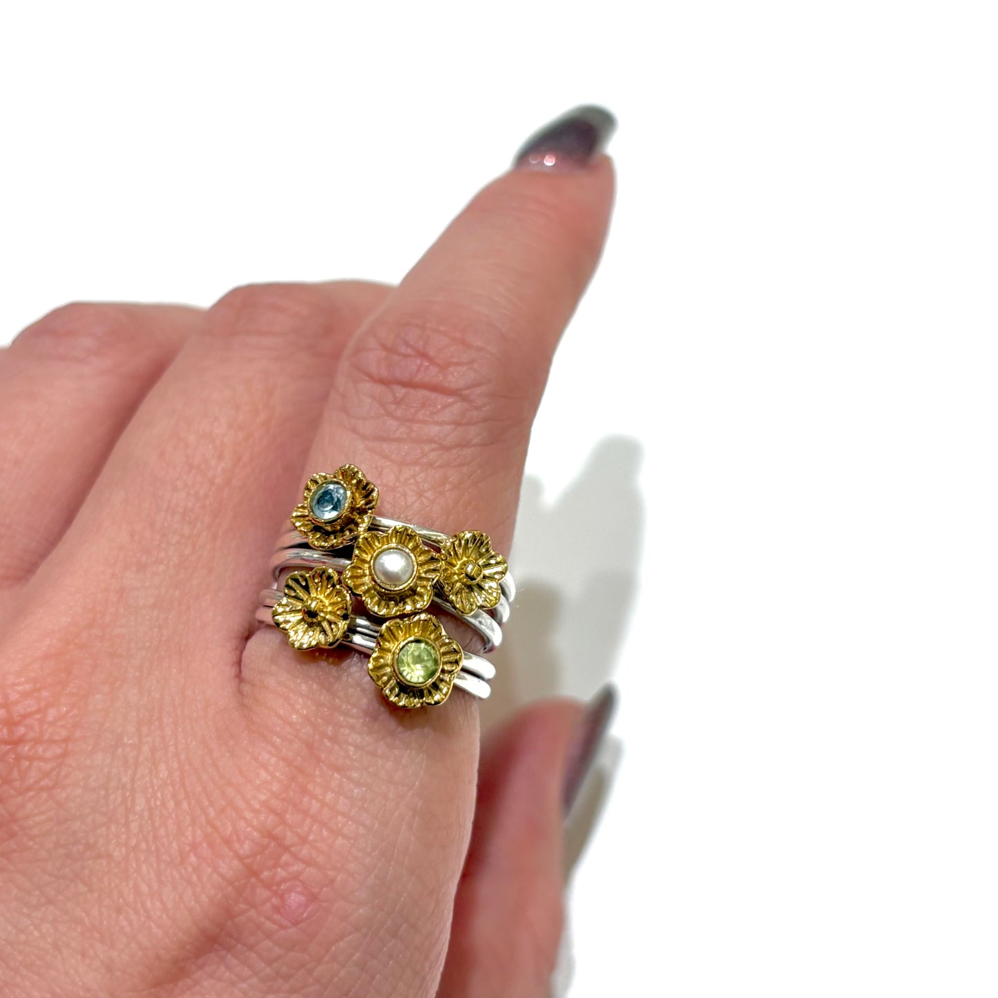 Flower stacking ring