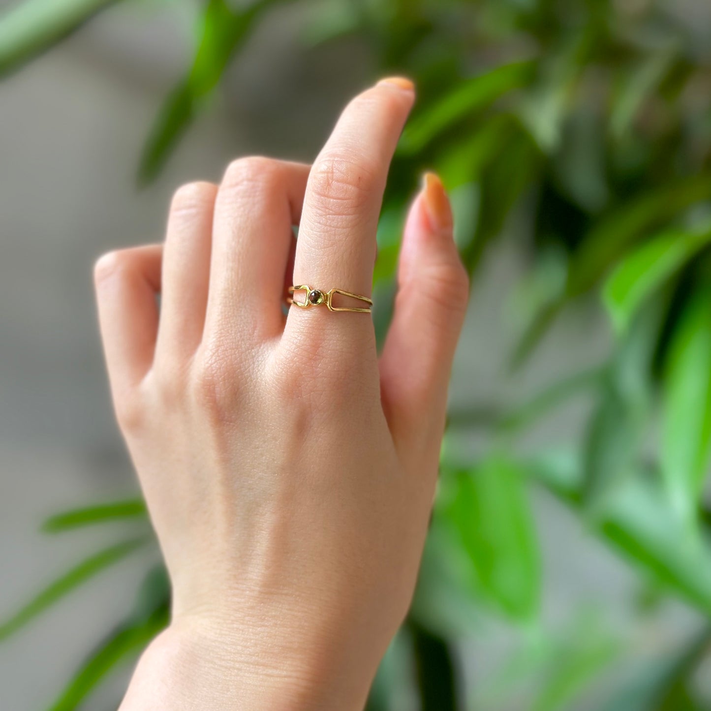 Brass design ring 6