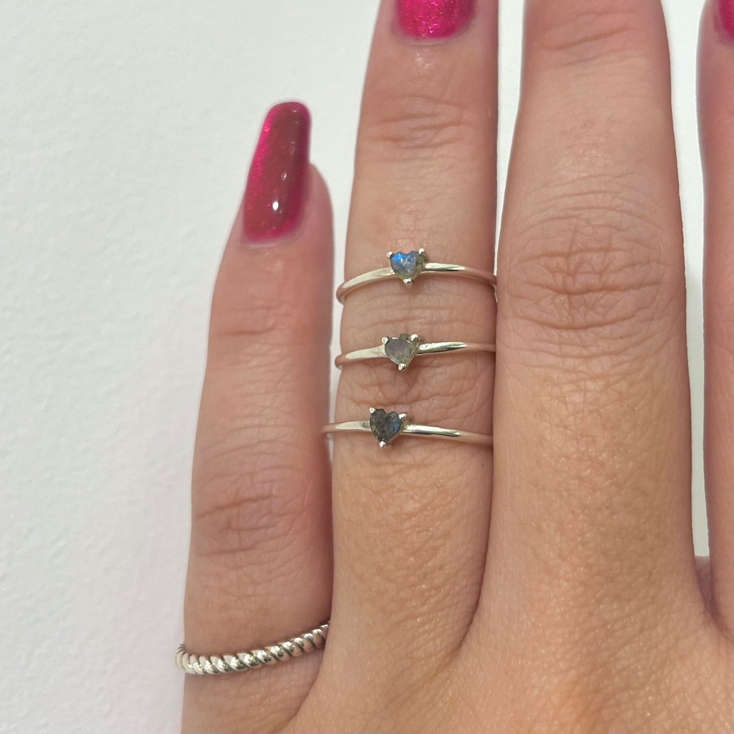 Silver925 Heart petit ring 1