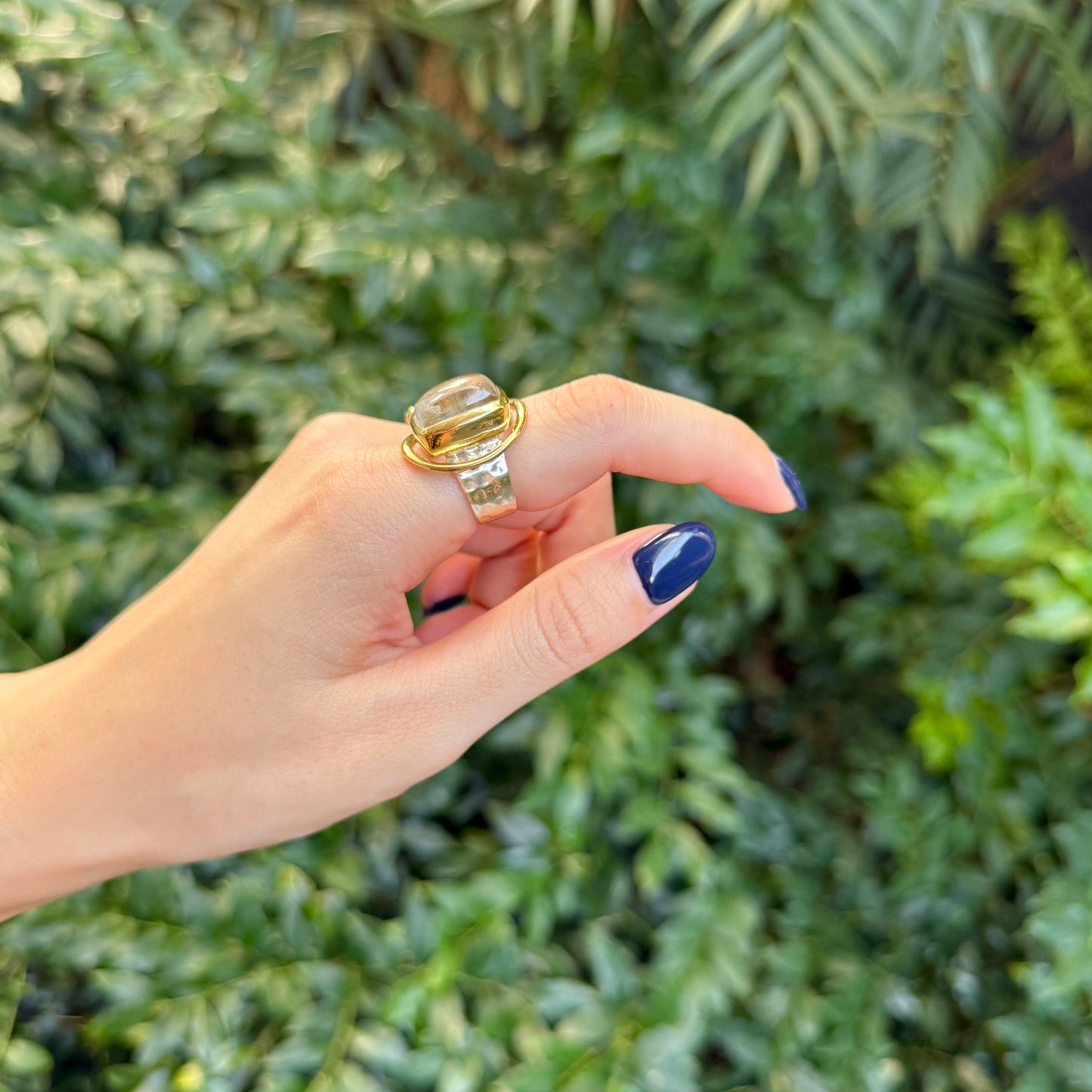 Silver925×Brass design ring 8