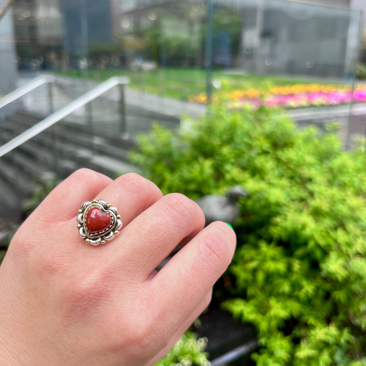 Heart ring 7