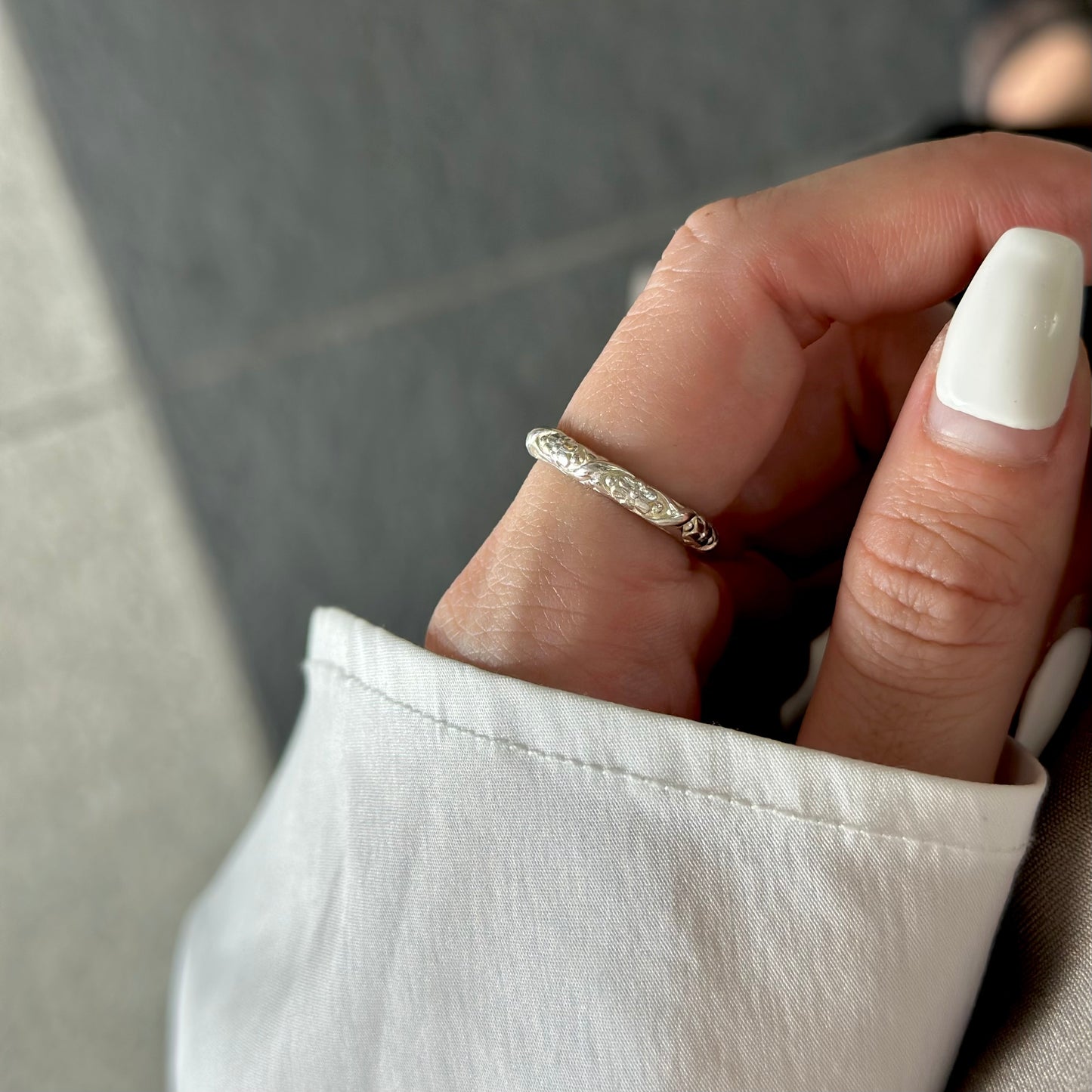 Silver925 plain ring 83