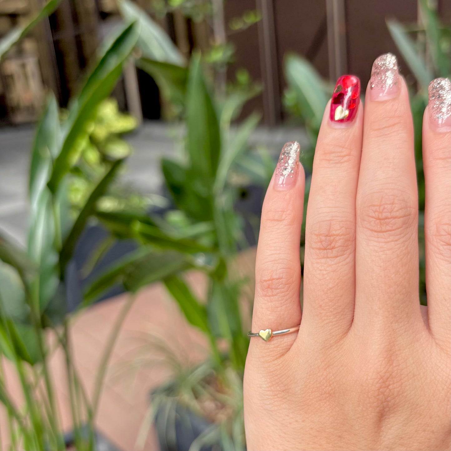 Heart plain ring 32