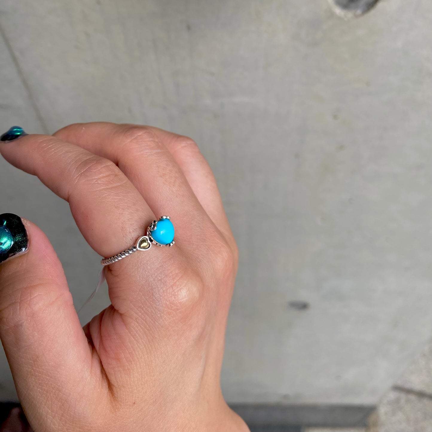 【poco】Turquoise design ring 3