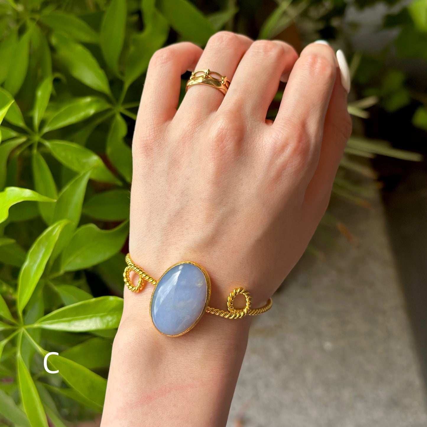 Brass twist bangle 2