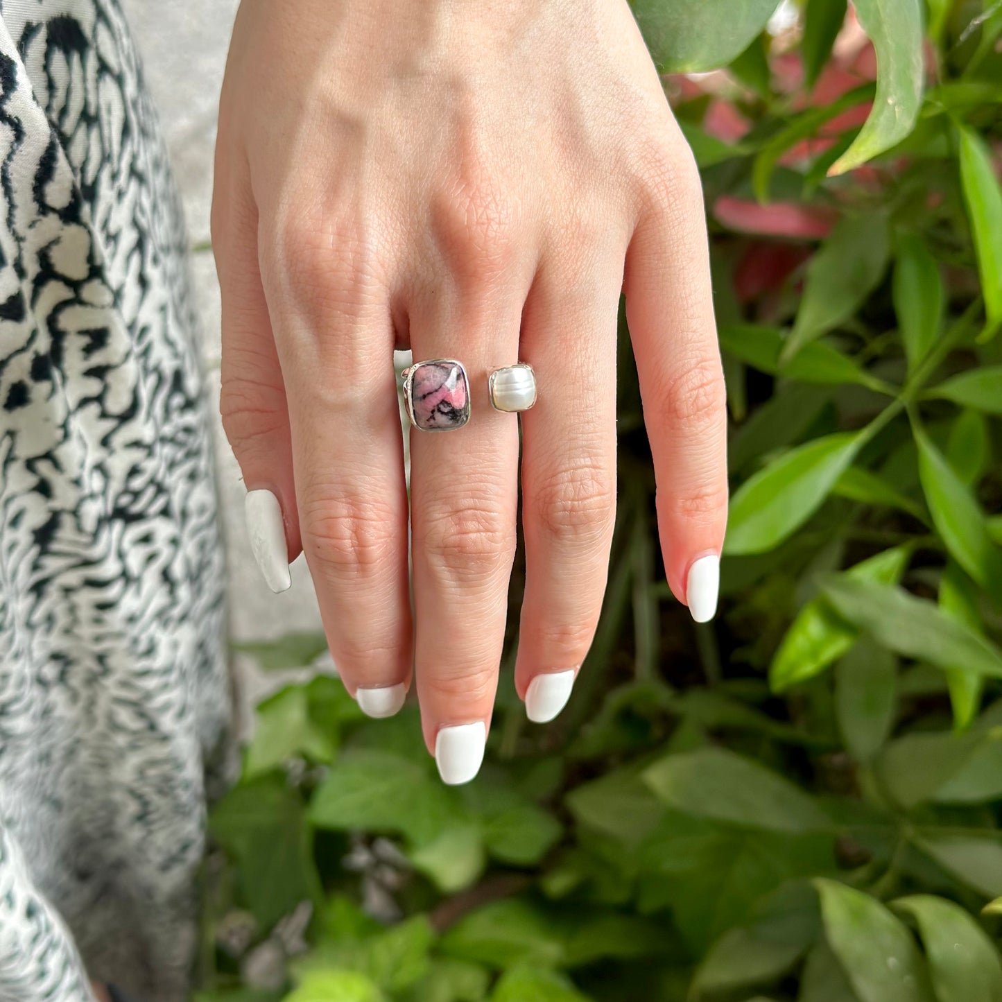 Silver925 2stone ring 12