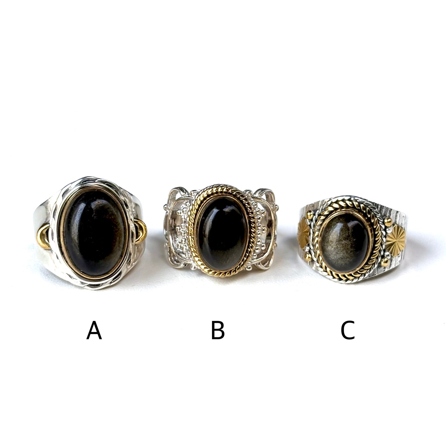 Connect ring〈 Black & Gold 〉