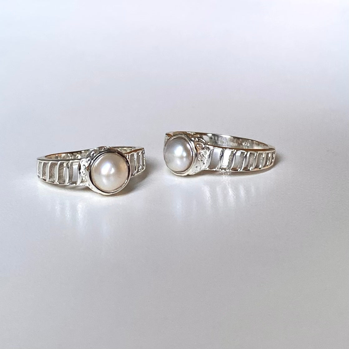 Silver925 Pearl design ring 9