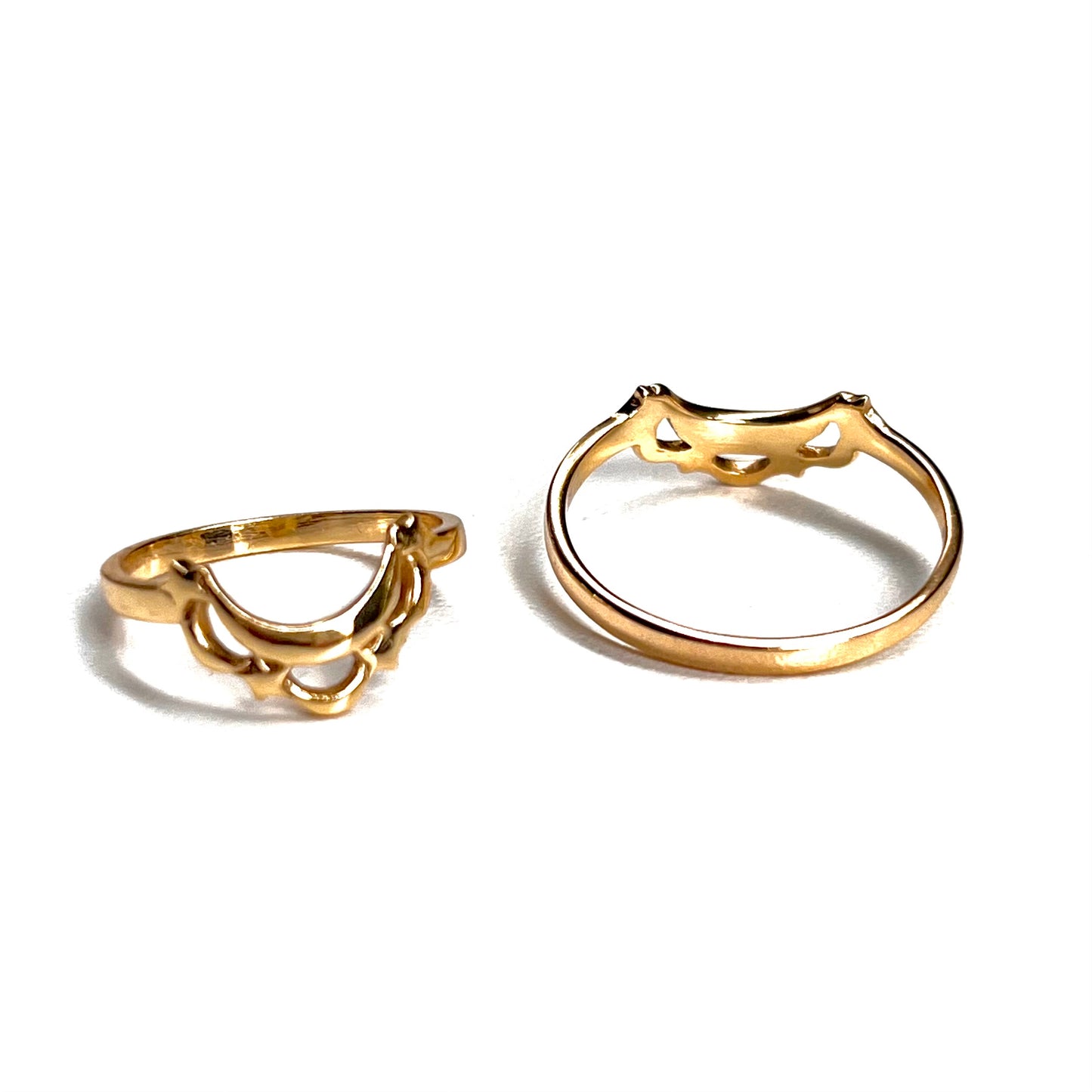 Brass star plain ring 3