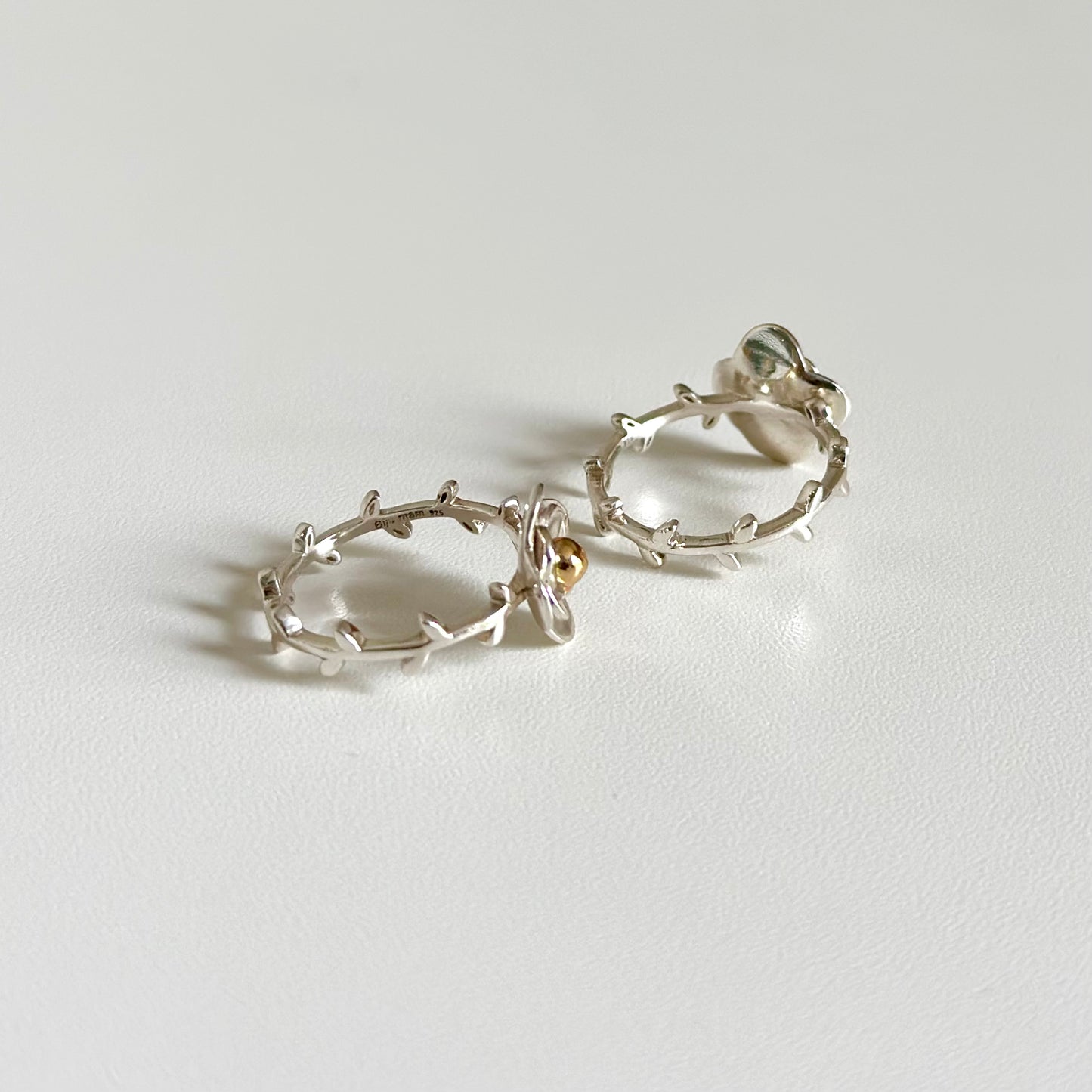 Flower plain ring 3