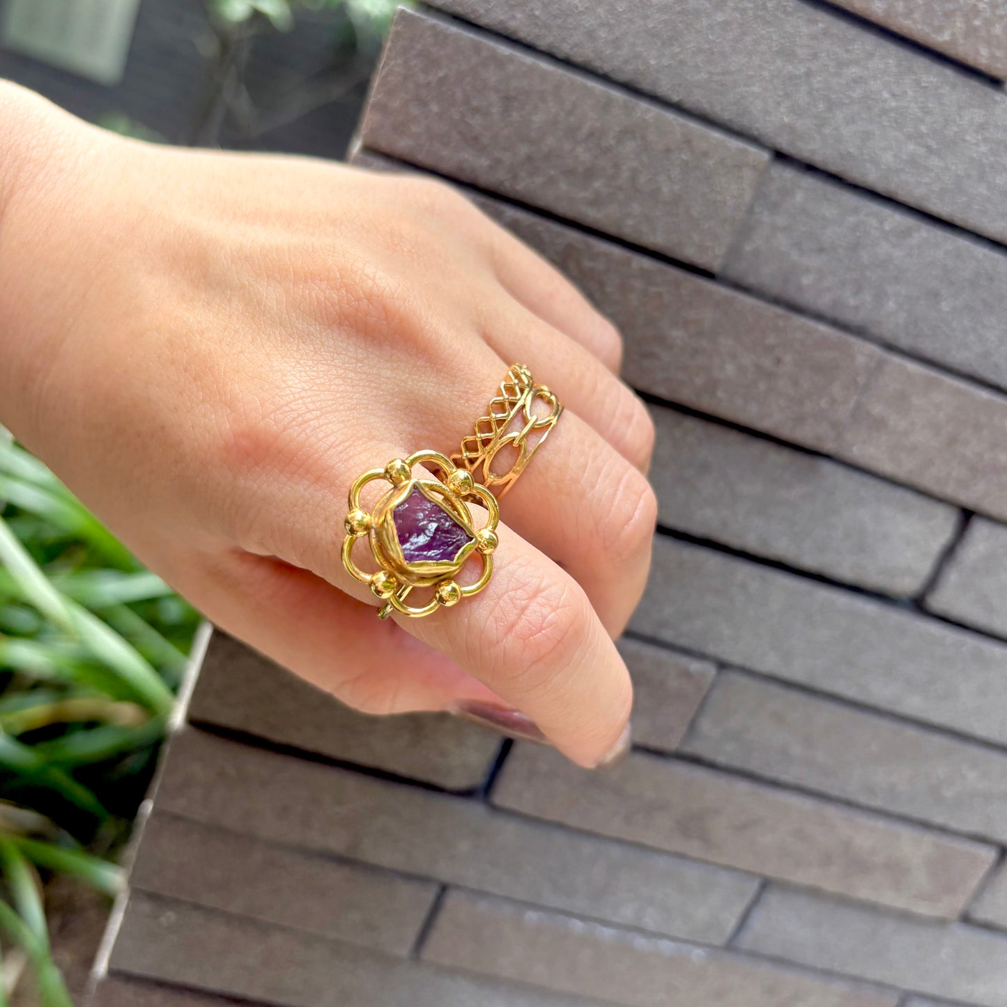 Brass plain ring 26