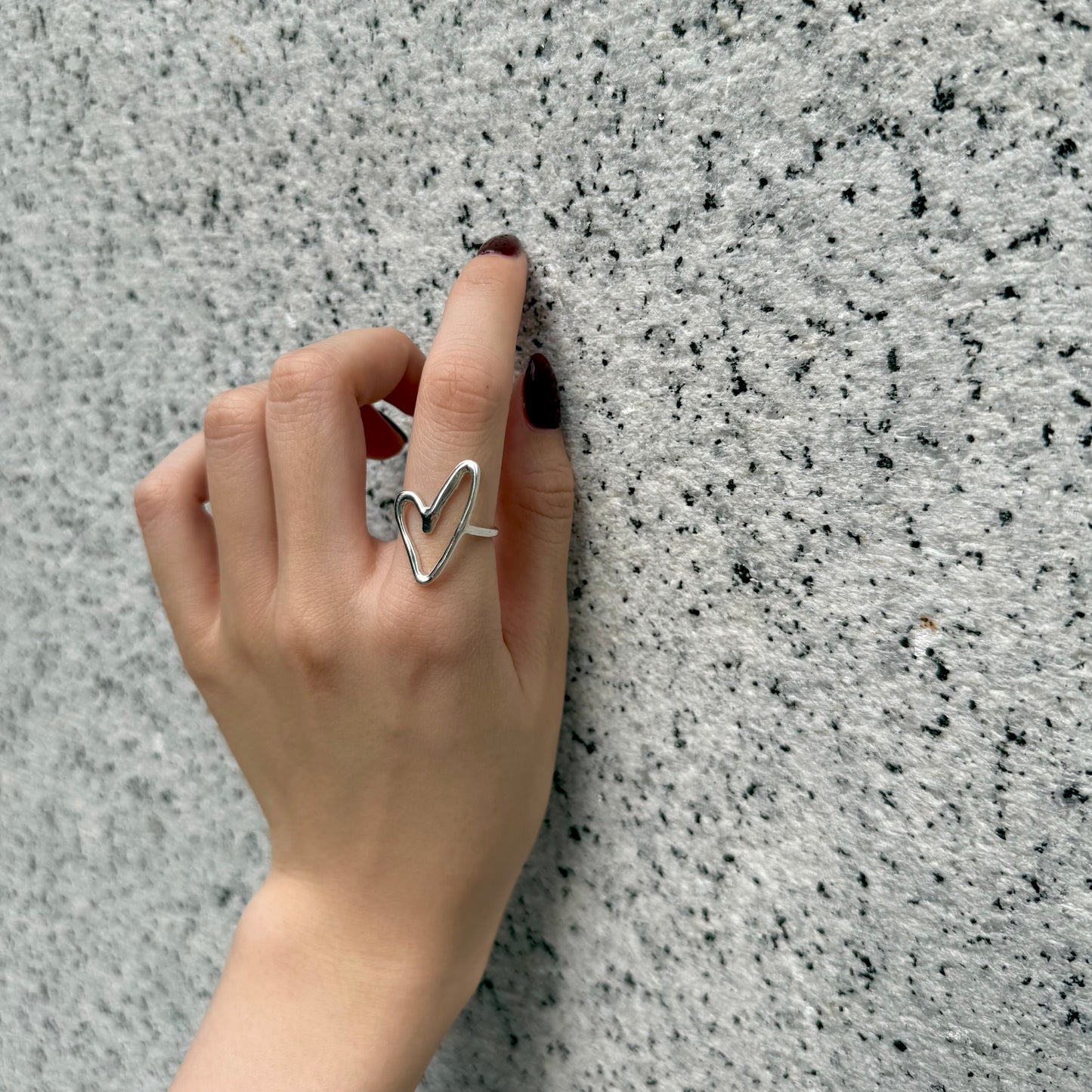 Heart plain ring 29