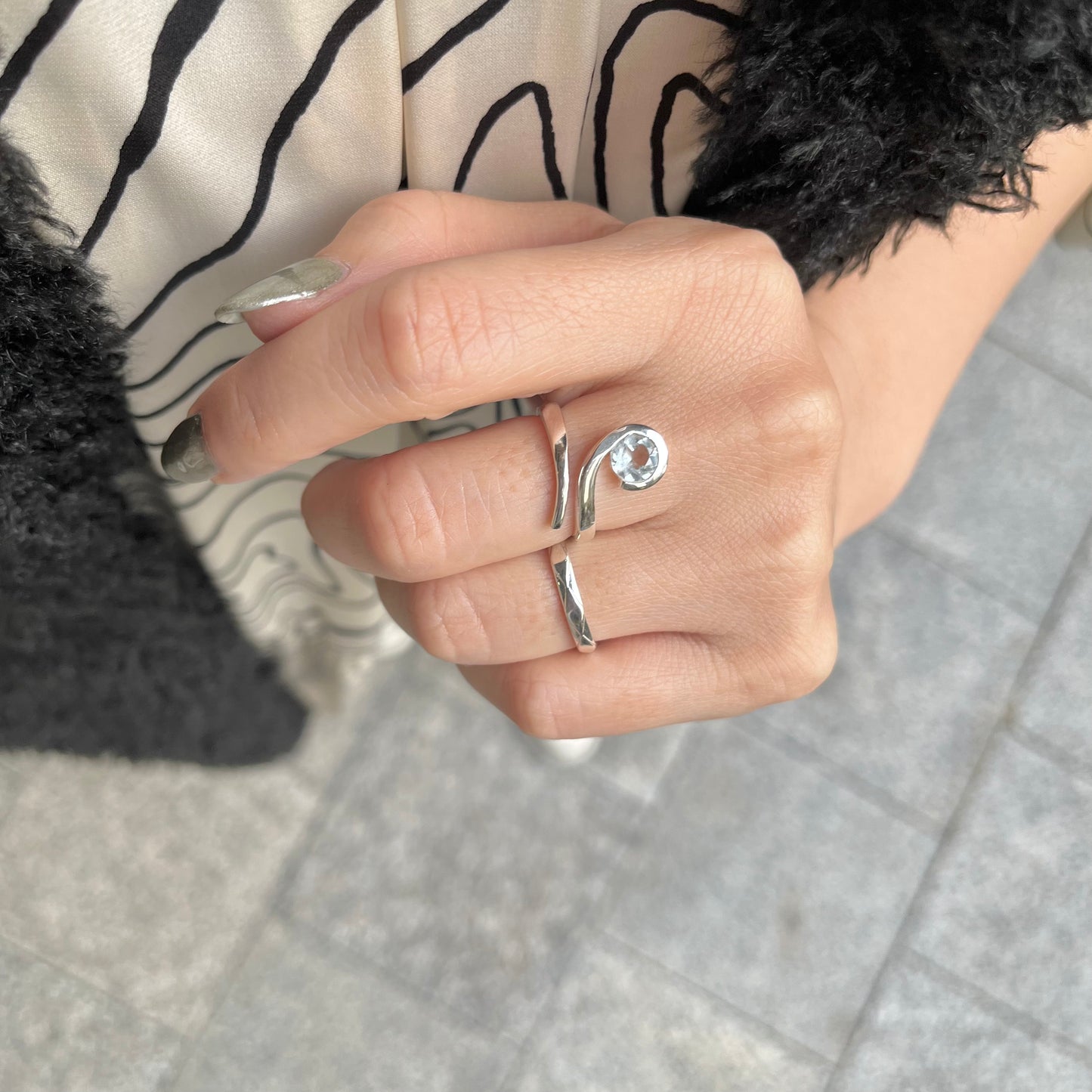 Silver925 design ring 37