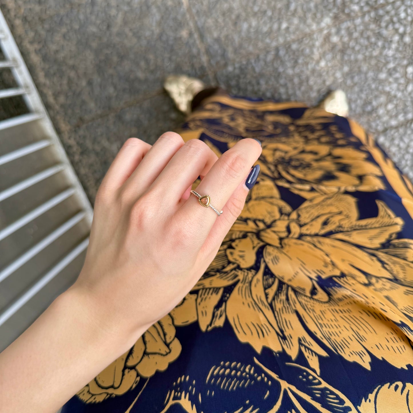 Silver925×Brass petit ring 1