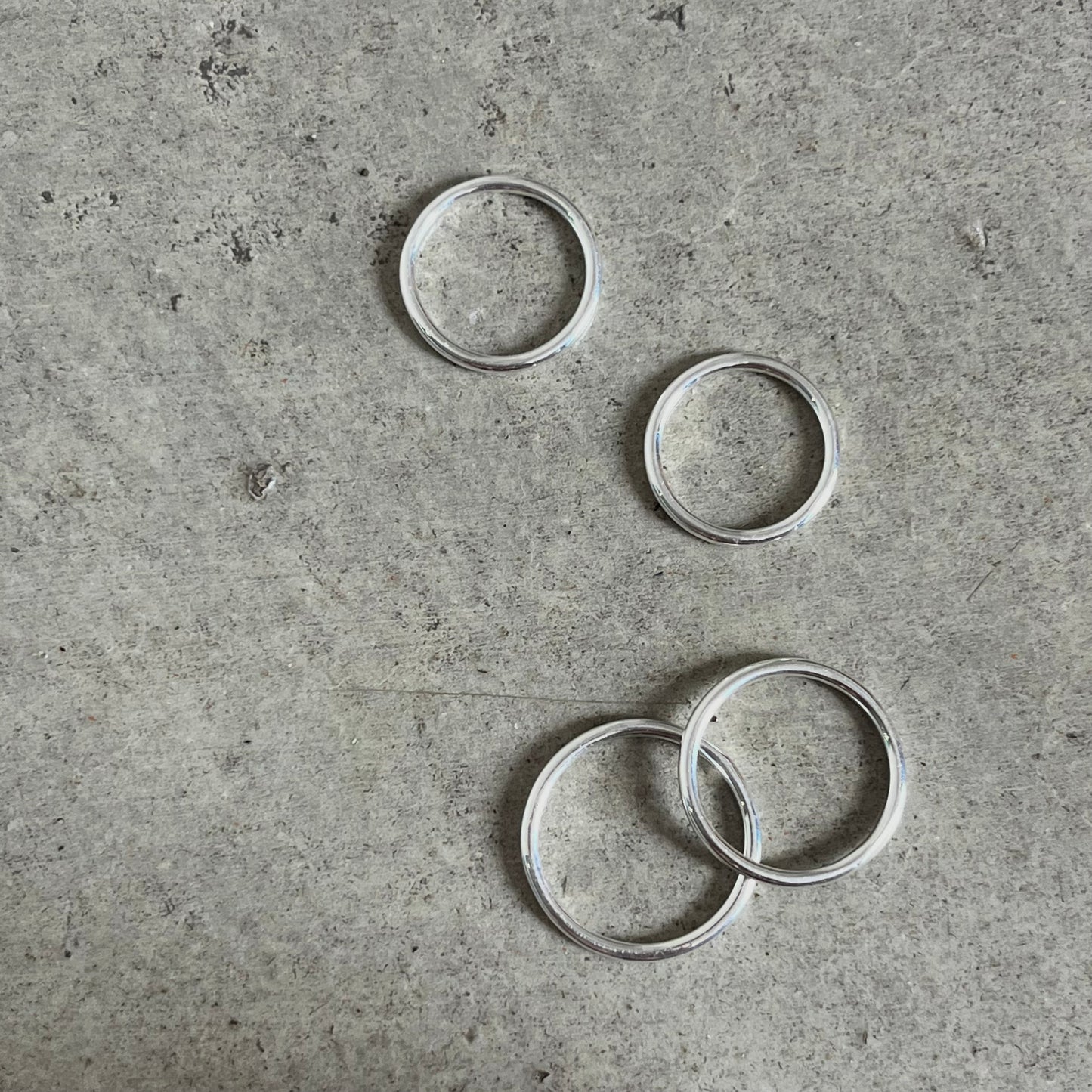 Silver925 plain ring 128