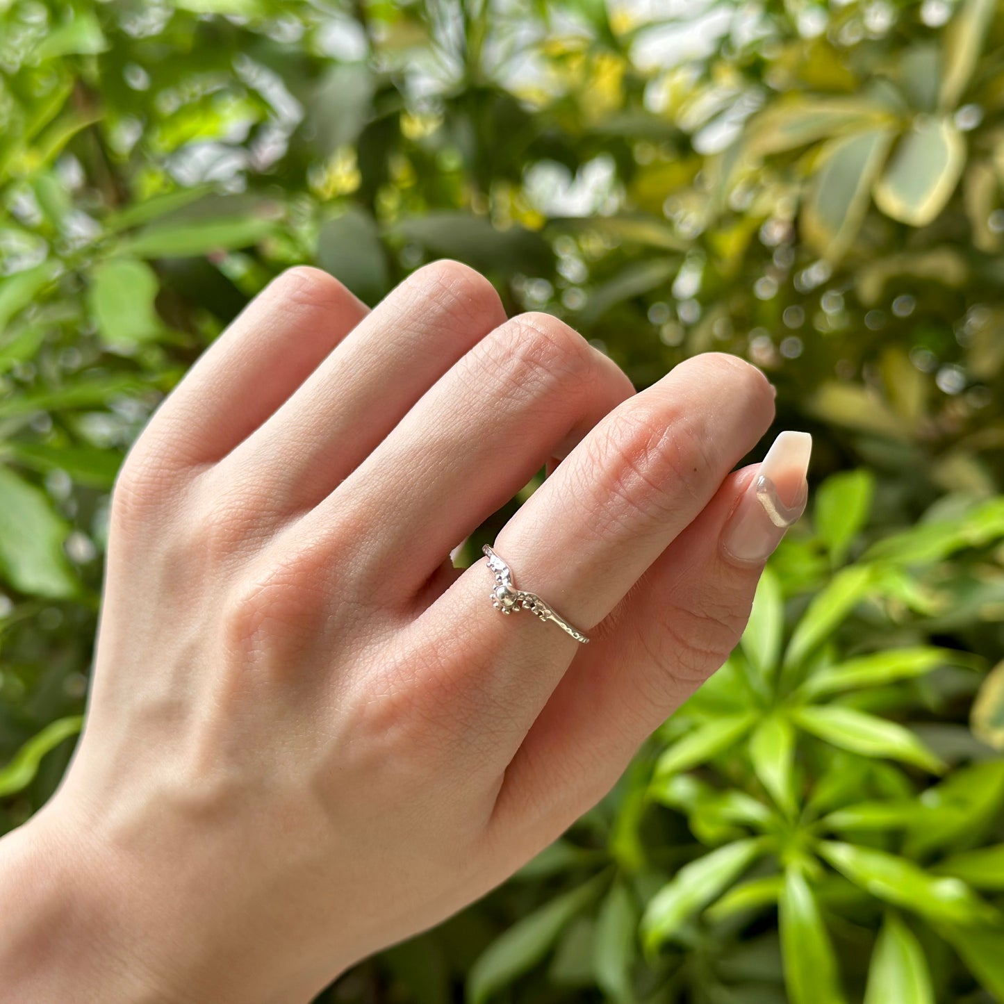 Silver925 plain ring 59