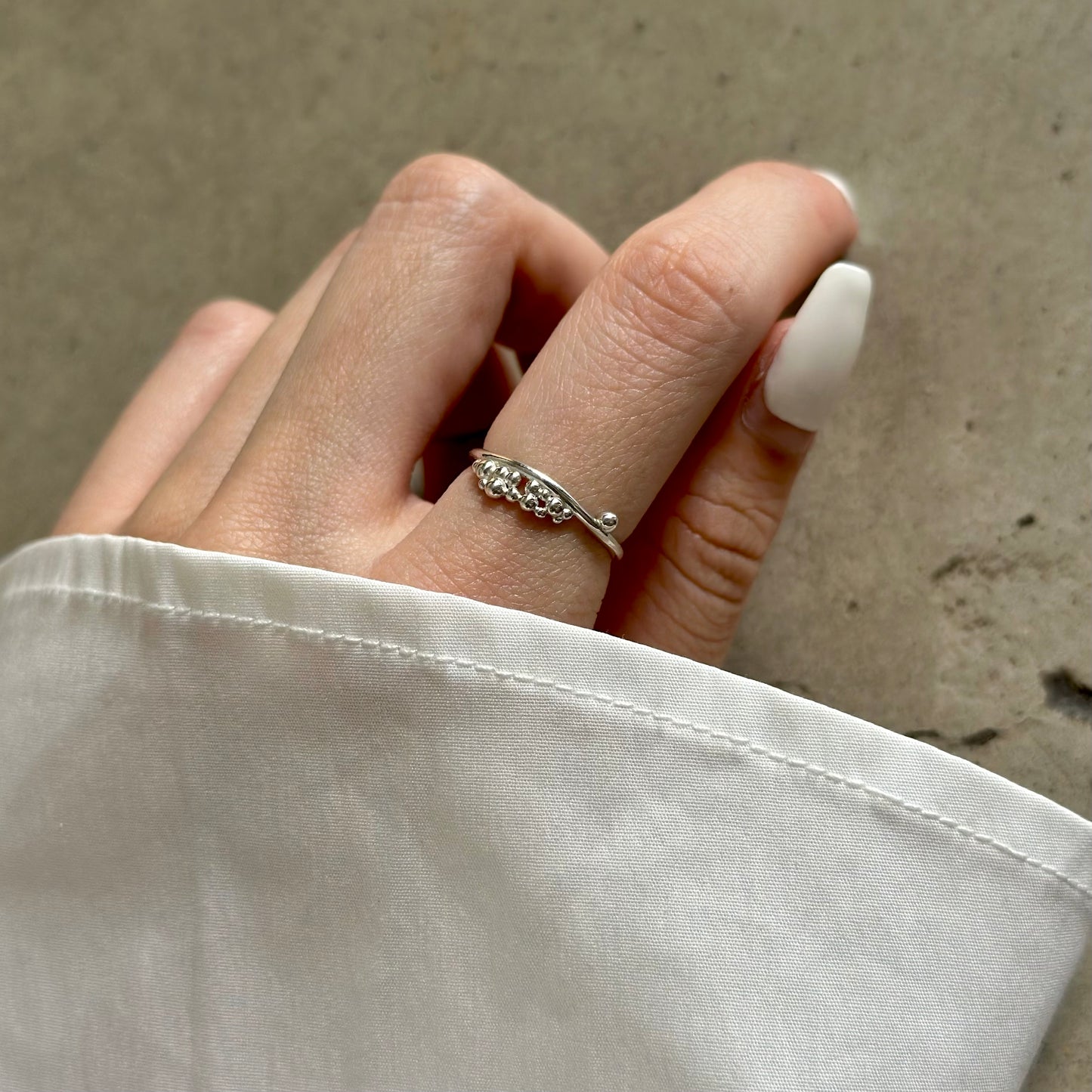 Silver925 plain ring 83