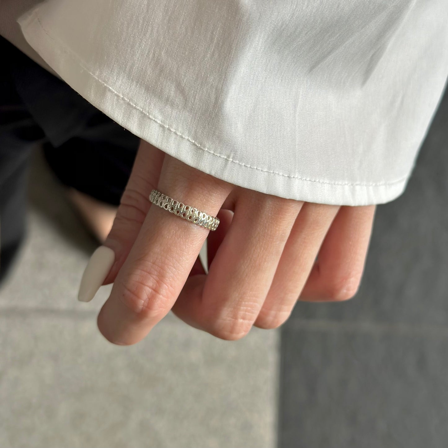 Silver925 plain ring 83