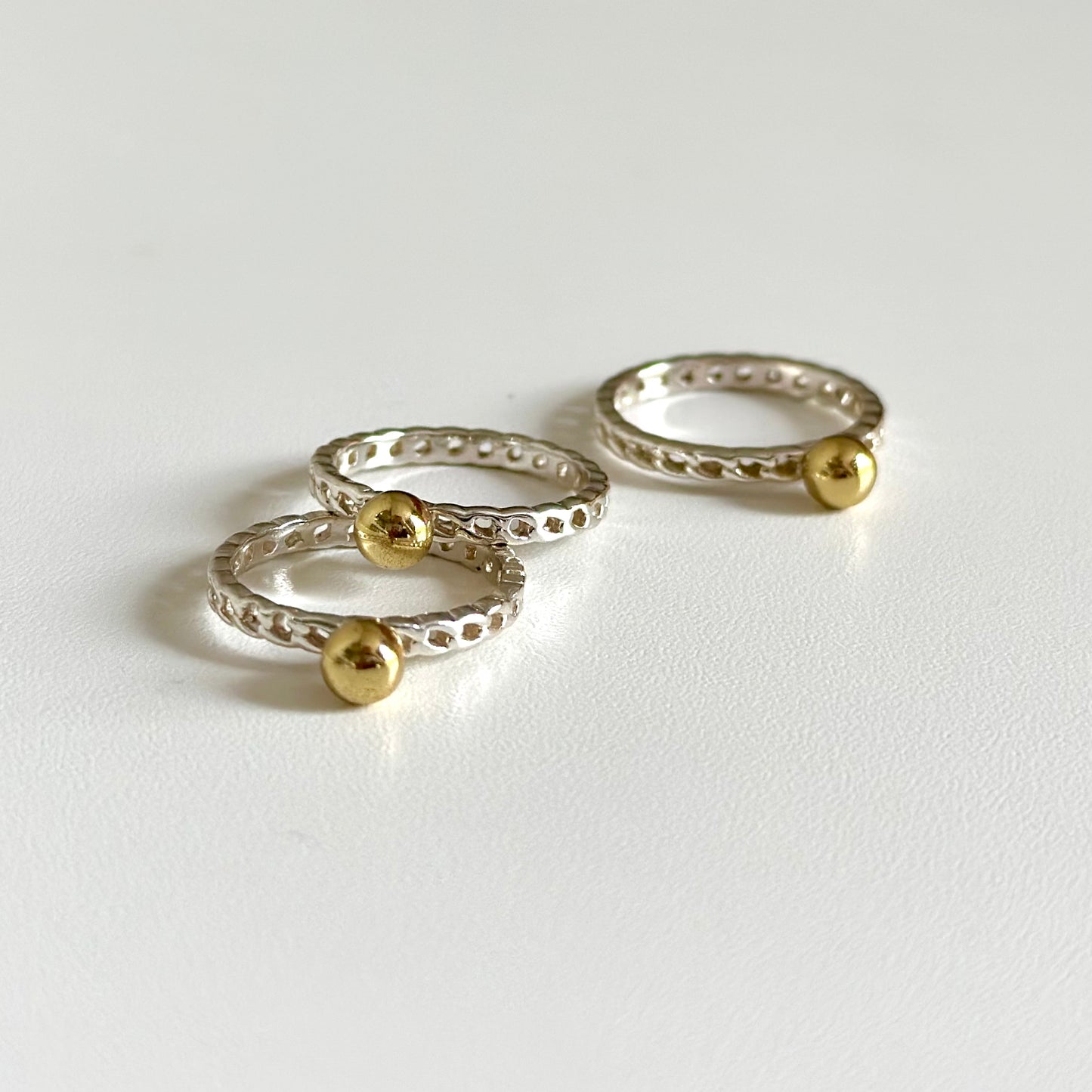 Silver925×Brass plain ring 5