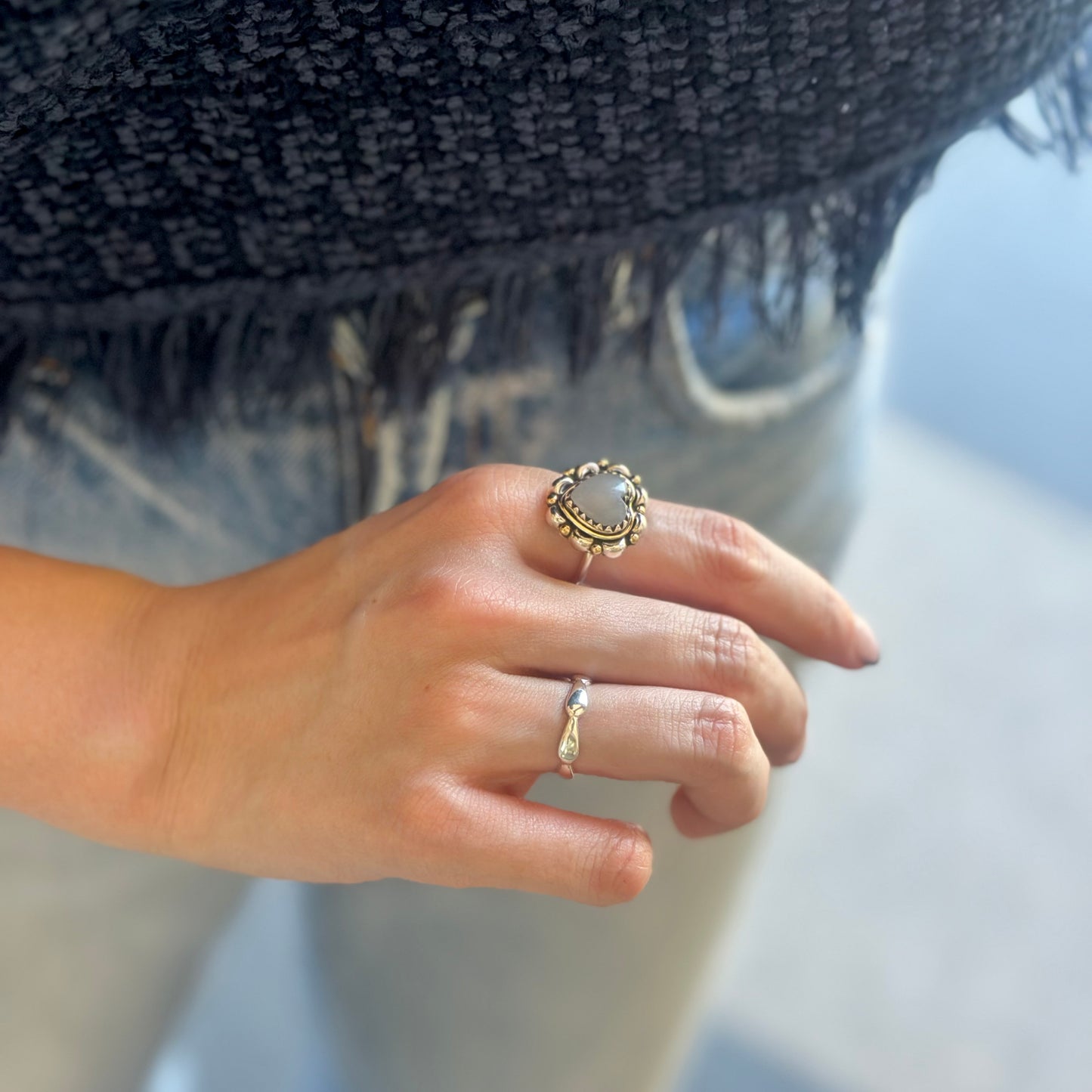 Silver925 plain ring 70