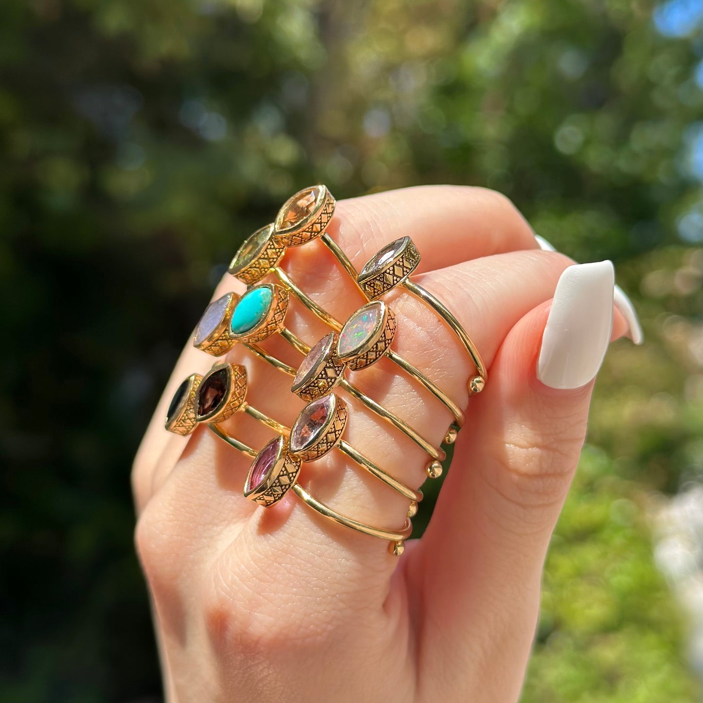 Brass petit ring 7