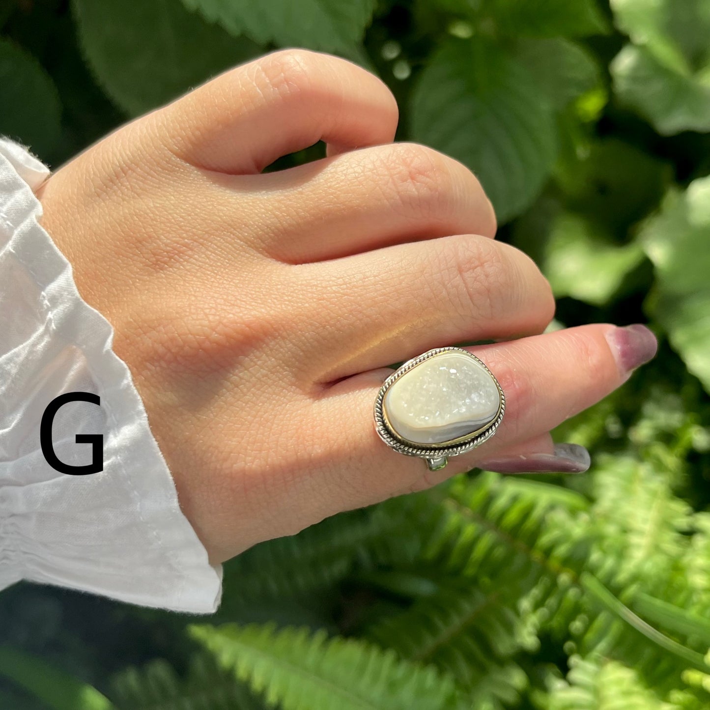 Window druzy ring 2