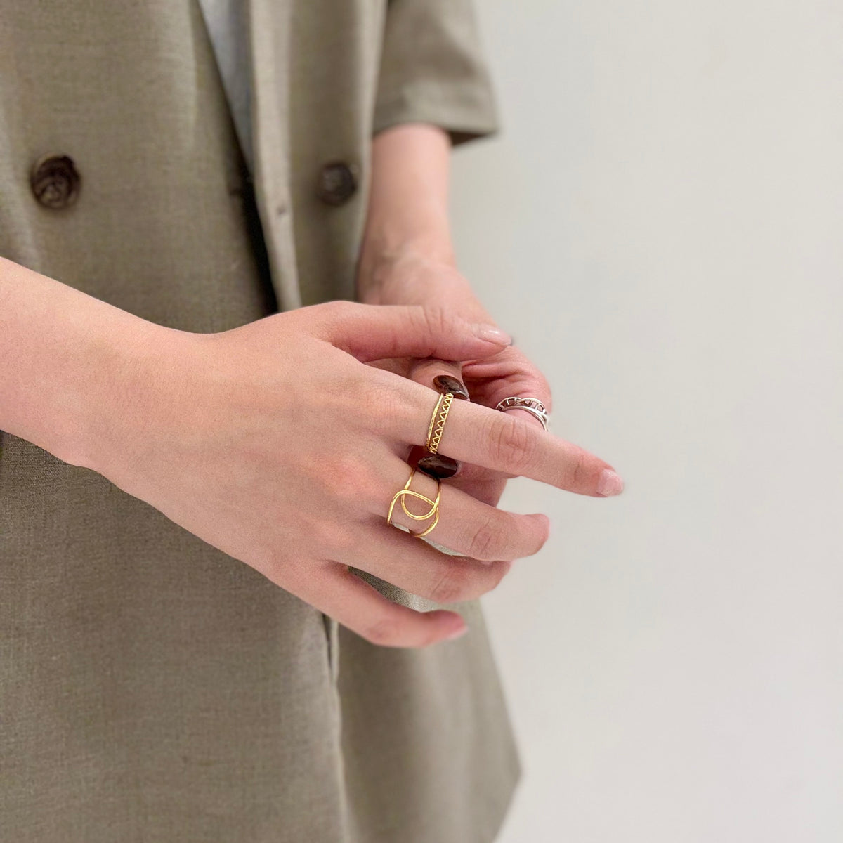 Brass plain ring 17