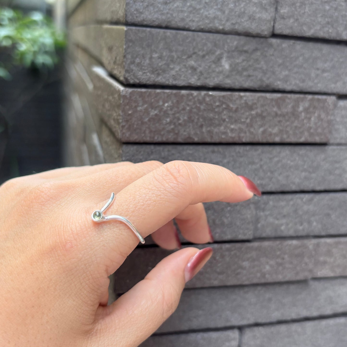 Silver925 V design ring 2