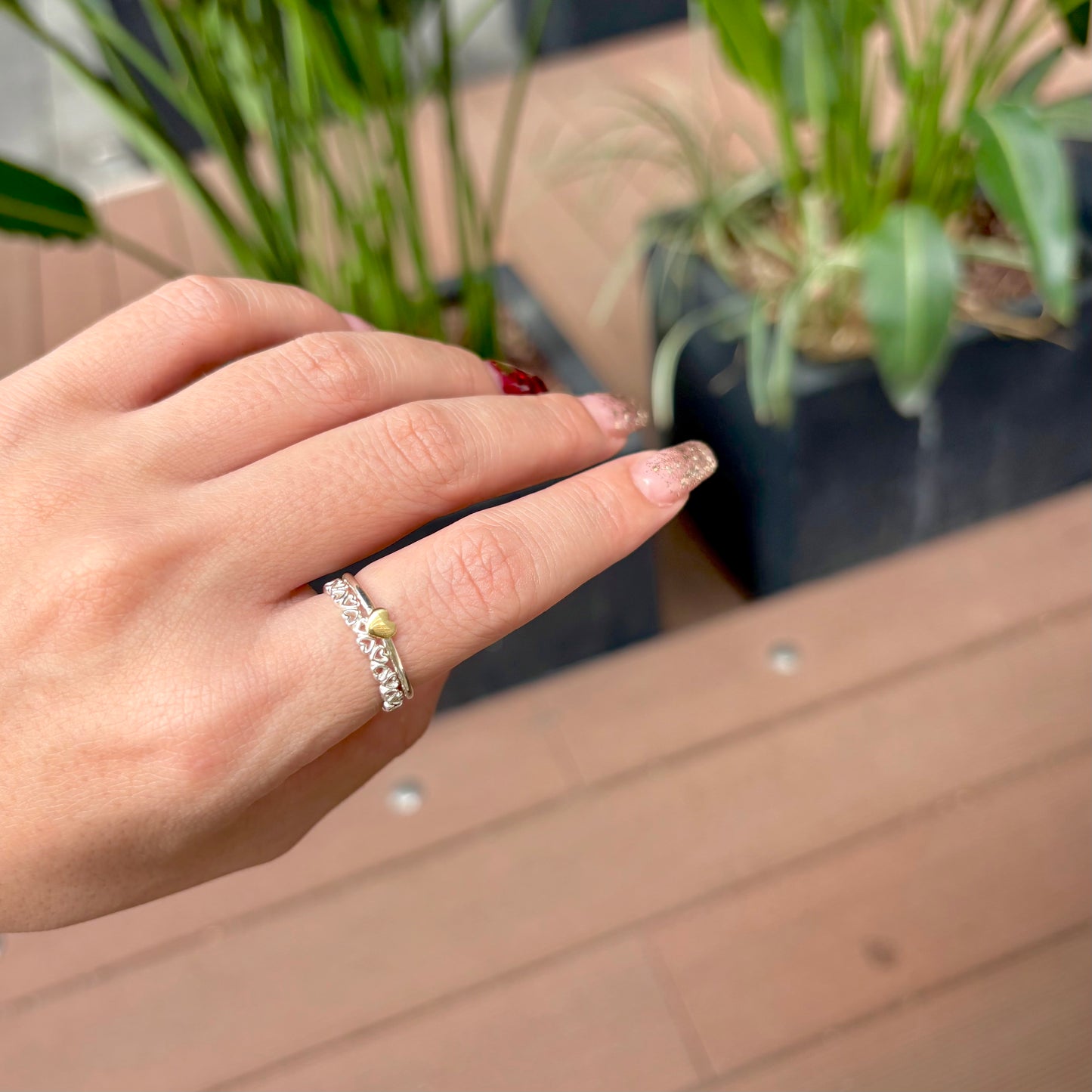 Heart plain ring 32