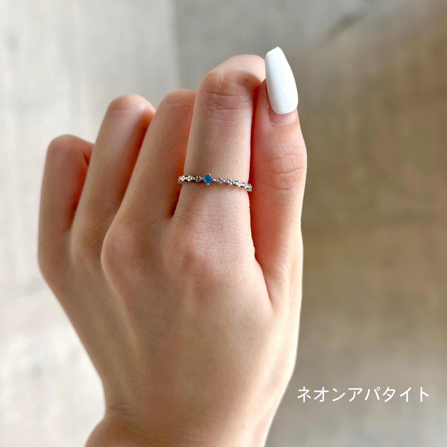 【poco】1stone petit ring