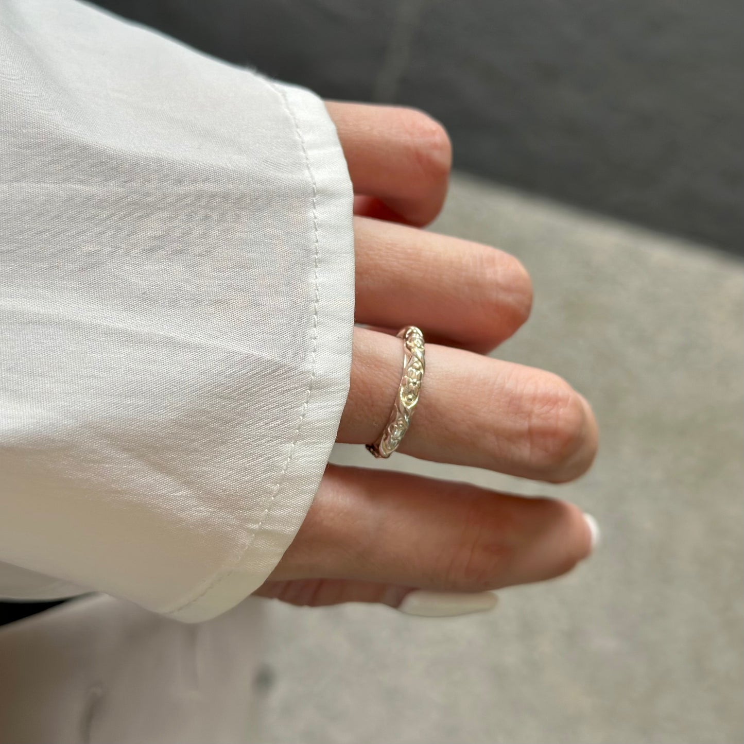 Silver925 plain ring 83