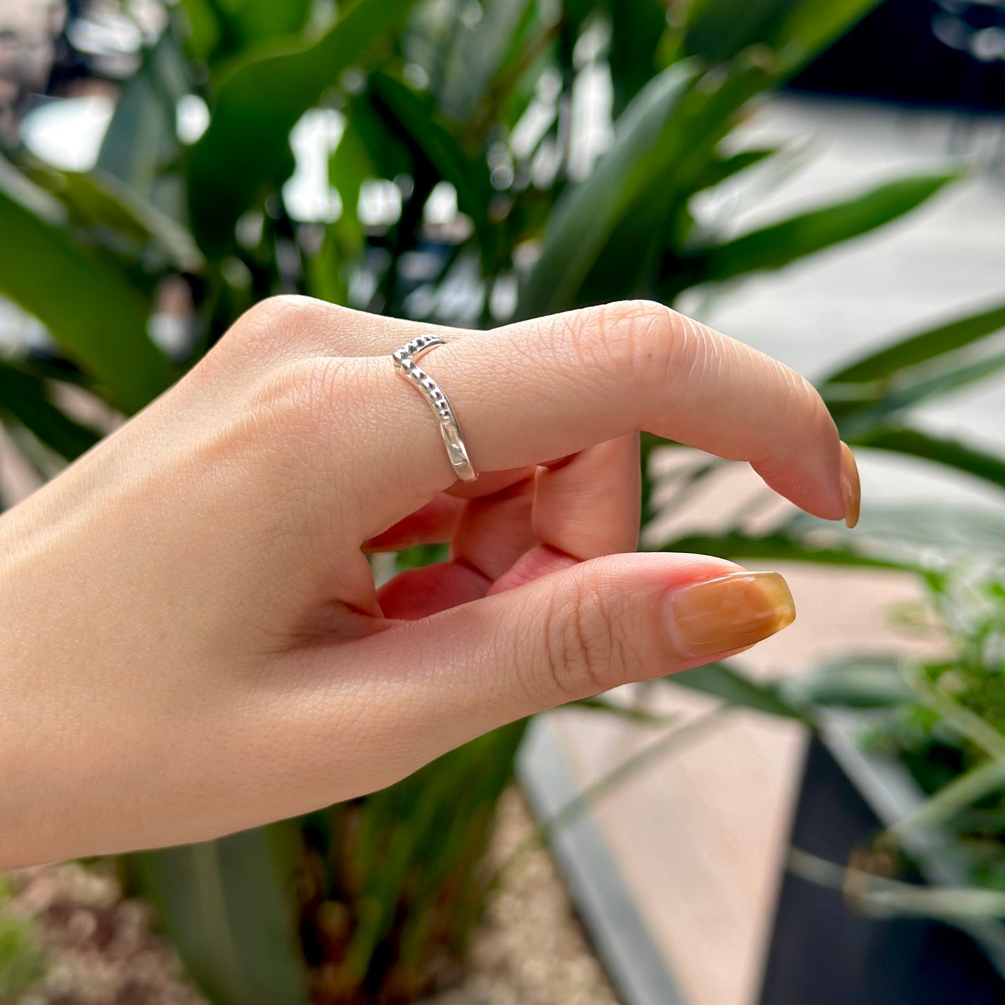 Silver925 plain ring 53